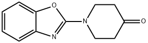 1-(1,3-苯并噁唑-2-基)哌啶-4-酮 结构式