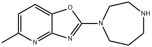 2-(1,4-diazepan-1-yl)-5-methyl[1,3]oxazolo[4,5-b]pyridine(SALTDATA: FREE) 结构式