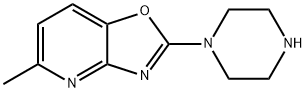 5-甲基-2-(哌嗪-1-基)噁唑并[4,5-B]吡啶 结构式