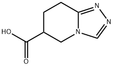 5,6,7,8-四氢-[1,2,4]三唑并[4,3-A]吡啶-6-羧酸 结构式