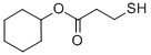 3-巯基丙酸环己酯 结构式