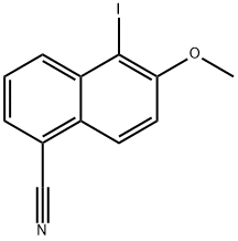 1-CYANO-5-IODO-6-METHOXYNAPHTHALENE 结构式