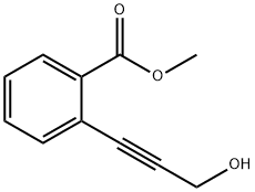 2-(3-羟基-1-丙炔)苯甲酸甲酯 结构式