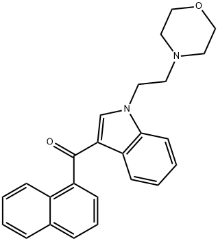 [1-[2-(4-吗啉基)乙基]-1H-吲哚-3-基]-1-萘基甲酮 结构式