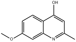 7-甲氧基-2-甲基喹啉-4-醇 结构式