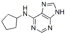 9H-Purin-6-amine, N-cyclopentyl- 结构式