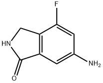 1H-ISOINDOL-1-ONE, 6-AMINO-4-FLUORO-2,3-DIHYDRO- 结构式