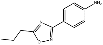 4-(5-丙基-1,2,4-噁二唑-3-基)苯胺 结构式