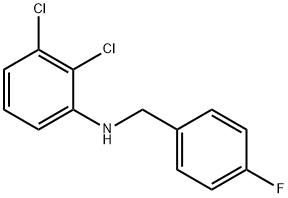 2,3-二氯-N-(4-氟苄基)苯胺 结构式
