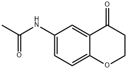 6-(乙酰氨基)-2,3-二氢-4H-1-苯并吡喃-4酮 结构式