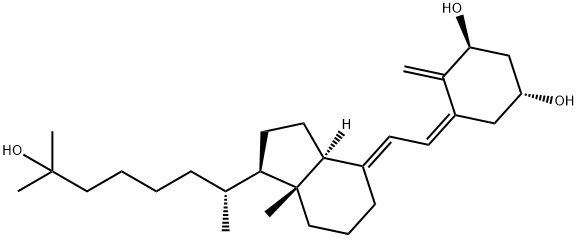 24-高-1,25-二羟基维他命D3 结构式