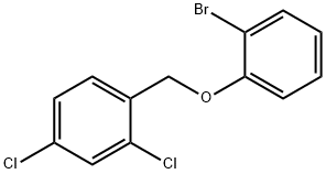 1-(2-bromophenoxymethyl)-2,4-dichlorobenzene 结构式