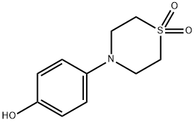 4-(4-羟苯基)硫代吗啉-1,1-二氧化物 结构式