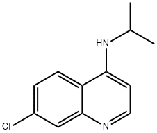 7-氯-N-异丙基-4-喹啉胺 结构式