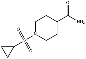 1-(环丙基磺酰基)哌啶-4-羧酰胺 结构式