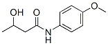 3-HYDROXY-N-(4-METHOXYPHENYL)BUTANAMIDE 结构式