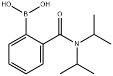 [2-[(二异丙基氨基)-氧代甲基]苯基]硼酸 结构式