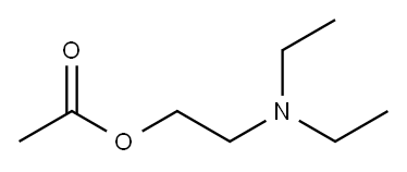 2-二乙基氨基乙基乙酸酯 结构式