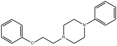 1-(2-phenoxyethyl)-4-phenyl-piperazine 结构式
