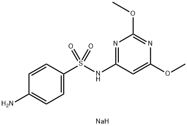 磺胺六甲氧嘧啶钠 结构式