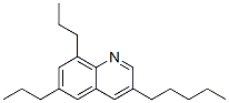 6,8-Dipropyl-3-pentylquinoline 结构式