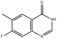 7-氟-6-甲基-3-氢喹唑啉-4酮QUINAZOLIN-4(3H)-ONE 结构式