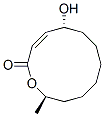 (3E,5R,12R)-5-Hydroxy-12-methyl-1-oxa-3-cyclododecene-2-one 结构式