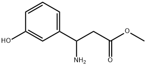 3-氨基-3-(3-羟基苯基)丙酸甲酯 结构式