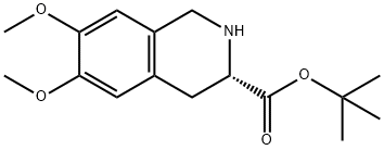 (S)-6,7-DIMETHOXY-1,2,3,4-TETRAHYDRO-3-ISOQUINOLINE CARBOXYLIC TERT BUTYL ESTER 结构式