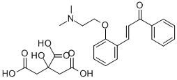 CHALCONE, 2-(2-DIMETHYLAMINOETHOXY)-, CITRATE 结构式