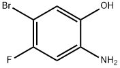 4-Bromo-5-fluoro-2-hydroxyaniline 结构式