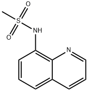 8-(methylsulfonylamino)quinoline 结构式