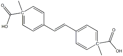 均二苯代乙烯-4,4-乙二酸酯 结构式