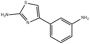 4-(3-氨基苯基)-噻唑-2-胺 结构式