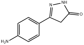5-(4-氨基苯)-2,4-二氢-3H-吡唑-3-酮 结构式