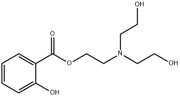 2-羟基-苯甲酸2-[二(2-羟基乙基)氨基]乙基酯 结构式