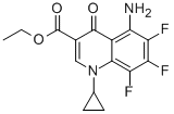 1-CYCLOPROPYL-5-AMIDO-6,7,8-TRIFLUORO-1,4-DIHYDRO-4-OXO-3- QUINOLINECARBOXYLIC ACID ETHYL ESTER 结构式
