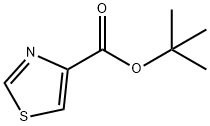 4-噻唑羧酸叔丁酯 结构式