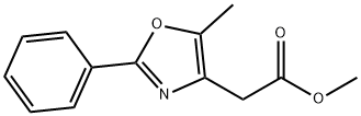 5-甲基-2-苯基恶唑-4-乙酸甲酯 结构式