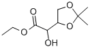 (2,2-DIMETHYL-[1,3]DIOXOLAN-4-YL)-HYDROXY-ACETIC ACID ETHYL ESTER 结构式