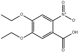 4,5-二乙氧基-2-硝基苯甲酸 结构式