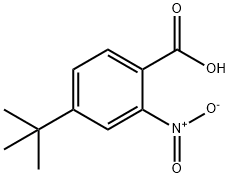 4-叔丁基-2-硝基苯甲酸 结构式