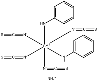 AMMONIUM RHODANILATE 结构式