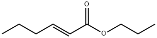 (E)-己-2-烯酸丙基酯 结构式