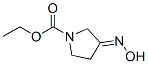 1-Pyrrolidinecarboxylic  acid,  3-(hydroxyimino)-,  ethyl  ester 结构式