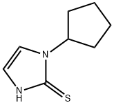 1-环戊基-1H-咪唑-2-硫醇 结构式