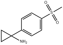 1-(4-(甲基磺酰基)苯基)环丙胺 结构式