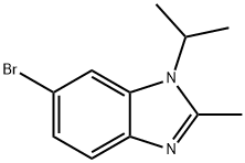 6-溴-1-异丙基-2-甲基-1H-苯并[D]咪唑 结构式