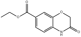 ETHYL 3-OXO-3,4-DIHYDRO-2H-BENZO[B][1,4]OXAZINE-7-CARBOXYLATE 结构式