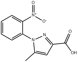 5-甲基-1-(2-硝基苯基)-1H-吡唑-3-羧酸 结构式